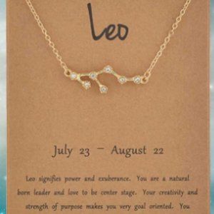 Gold Leo Constellation Necklace